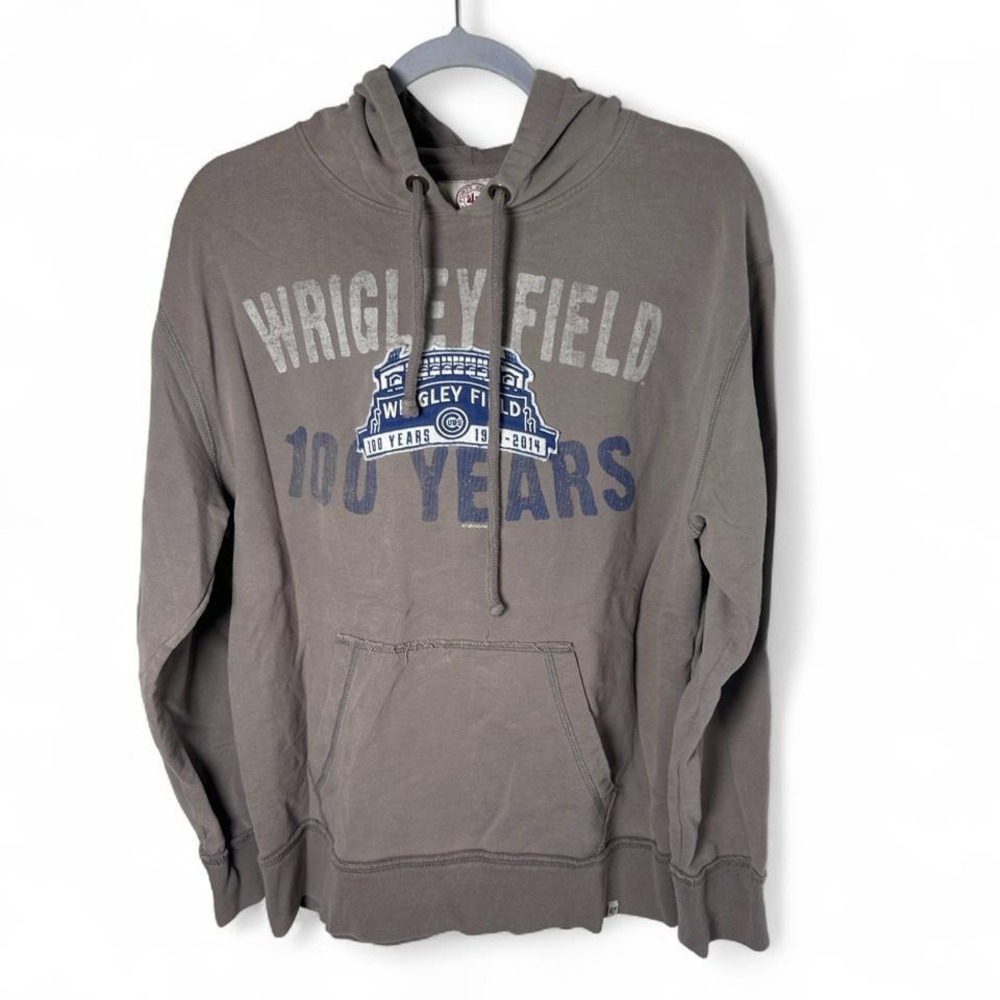 Chicago Cubs Wrigley Field 100 Years tan hoodie Size M #baseball #cubs
